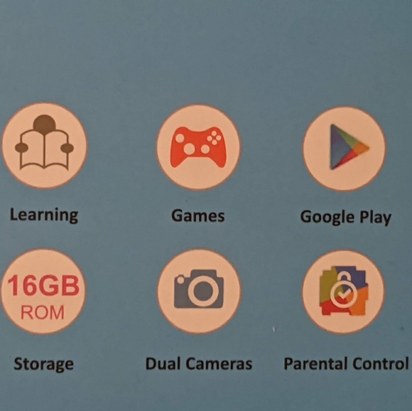 Contixo Kids Learning Tablet V8-2 Android 8.1 Bluetooth WiFi Educational Games - Picture 6 of 7